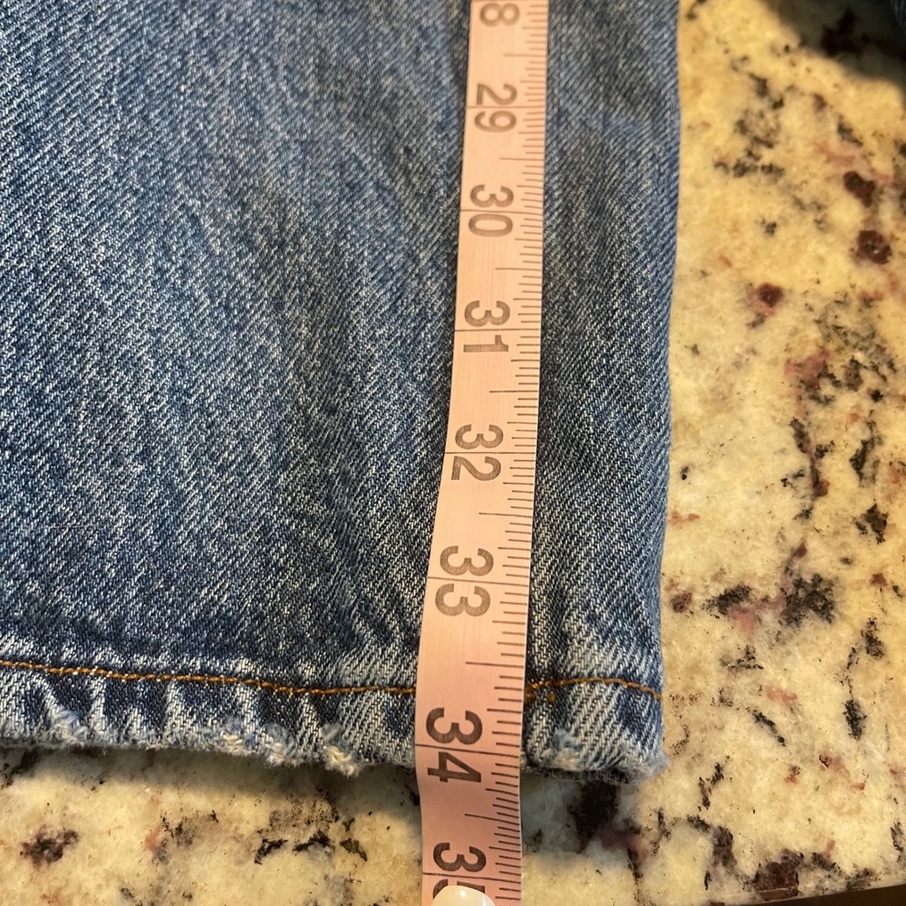 Zara Women's Jeans Size 10 Blue Denim Wide Leg High Waist Casual - Picture 8 of 8
